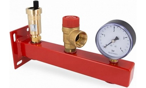 Группа безопасности котла с изоляцией Afriso с подключением расширительного бака, 3 бар