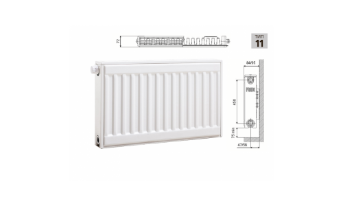 Cтальной панельный радиатор PRADO Universal 11х500х1000