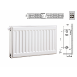 Cтальной панельный радиатор PRADO Universal 22х300х2000