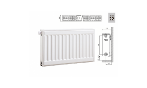 Cтальной панельный радиатор PRADO Universal 22х300х2000