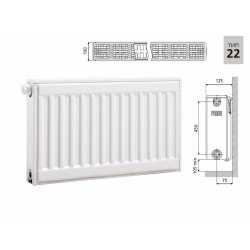 Cтальной панельный радиатор PRADO Universal 22х500х1000