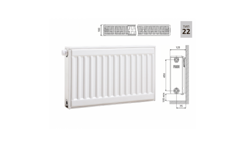 Cтальной панельный радиатор PRADO Universal 22х500х2000