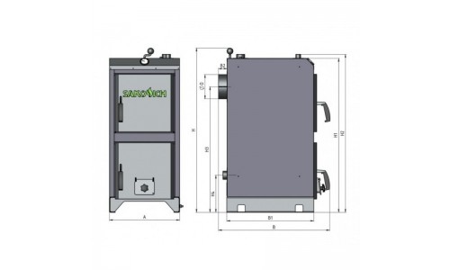 Твердотопливный котел Sakovich STANDART Pro 21 кВт