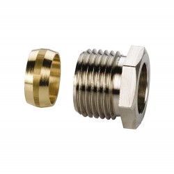 Соединитель для декоративных трубок Simplex 1/2" НР